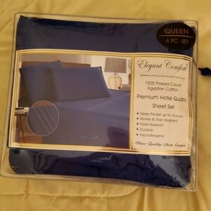 NWT Egyptian Cotton 1500TC, Queen 4PC Sheet Set